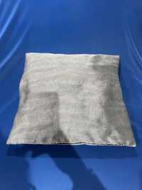 Poduszki ozdobne srebrne kwadratowe 3 SZT