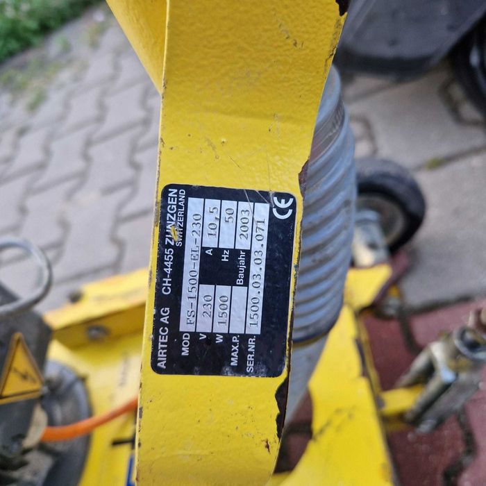 Szlifierka Airtec do betonu Odkurzacz przemysłowy