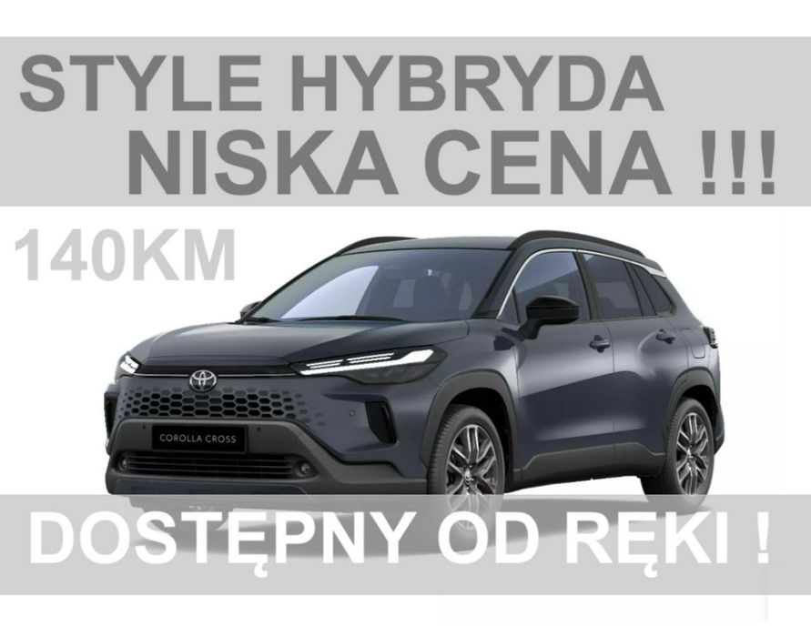 Toyota Corolla Cross 140KM Hybryda Style Kamera Niska Cena Dostępny od ręki 1590 zł