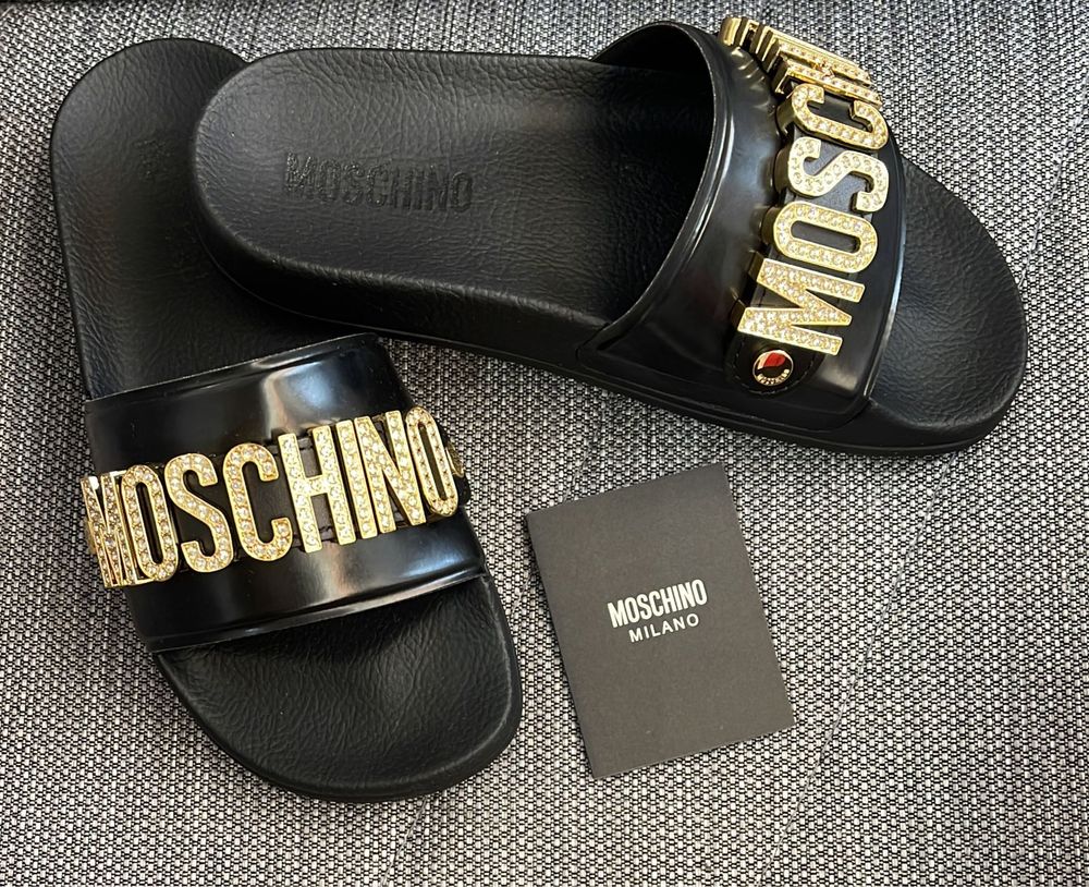 Шльопанці шлёпанцы шлёпки вьетнамки Moschino