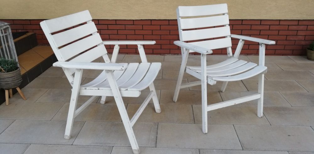 leżak ogrodowy fotel drewniany biały składany krzesło hamak leżaczek