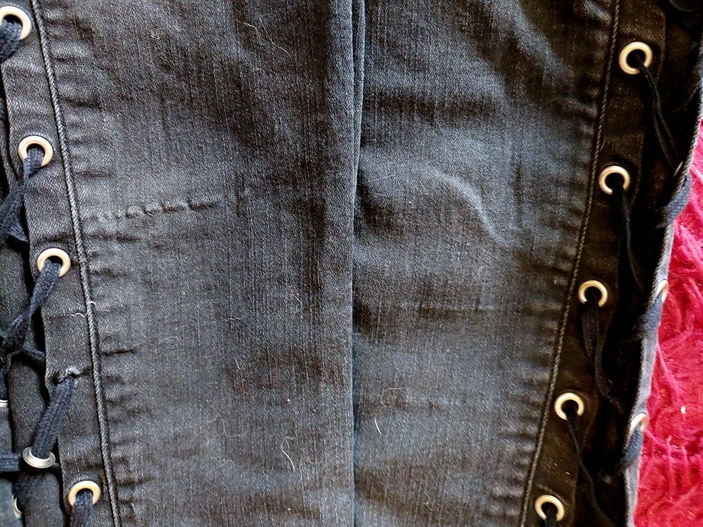 Czarne jeansy rozmiar 34 firmy h&m