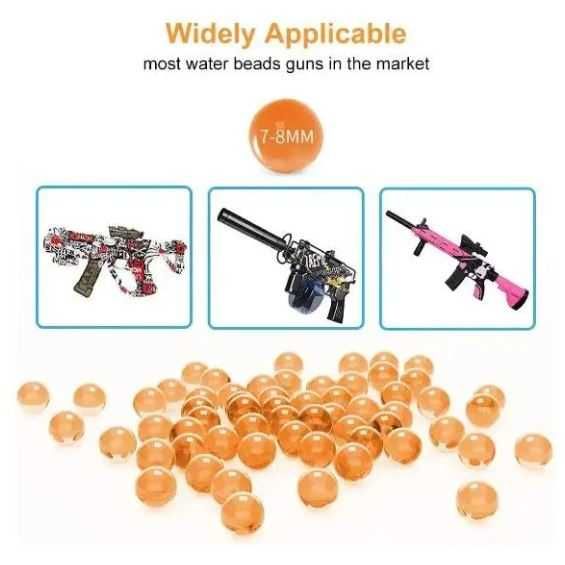 Гелевые шарики Орбиз 7-8 мм 10 тыс для NERF Pro Gelfire Gel Balls