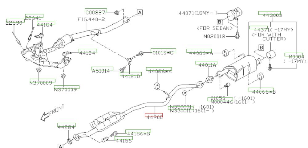Резонатор (глушитель дополнительный) Subaru Legacy Outback 2.5 2009-