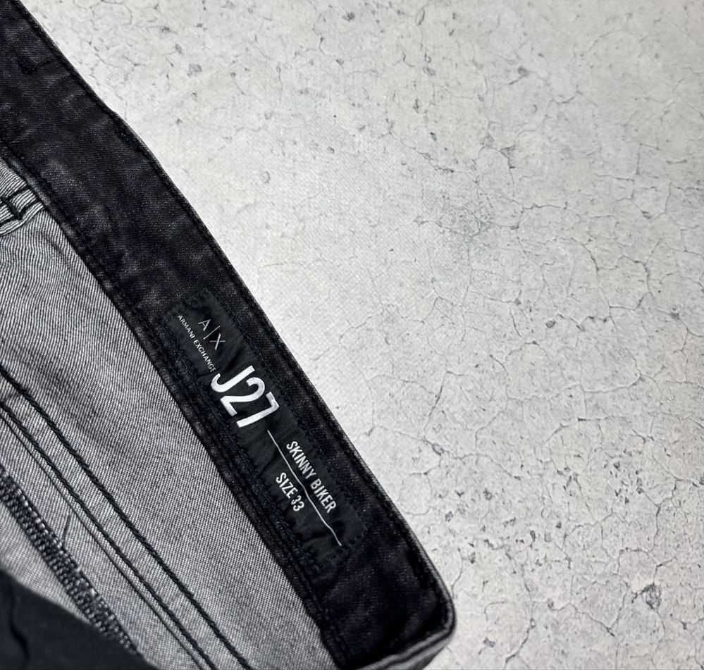 Джинсы Armani Exchange AX Оригинал Черные Идеал Размер M