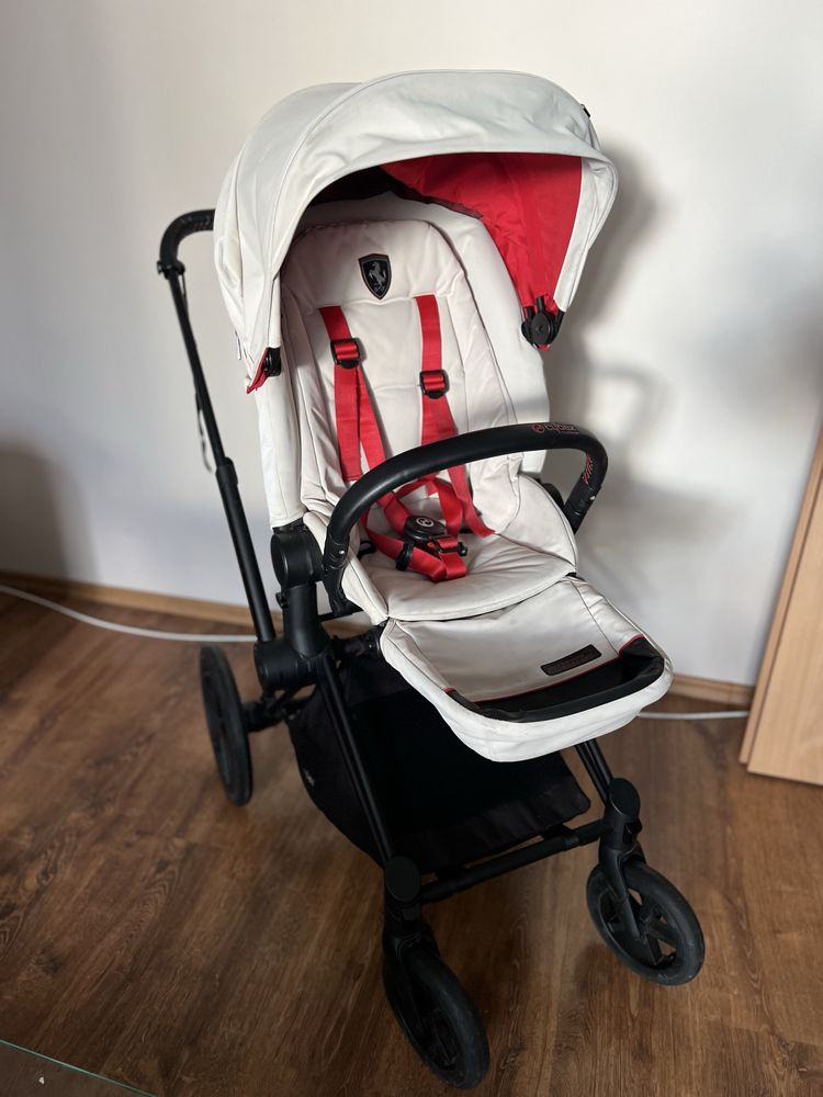 Spacerówka Cybex Priam Scuderia Ferrari + śpiworek Cybex Ferrari