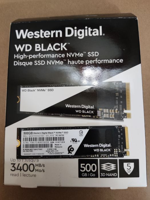 Disco Western Digital 500 GB Nvme