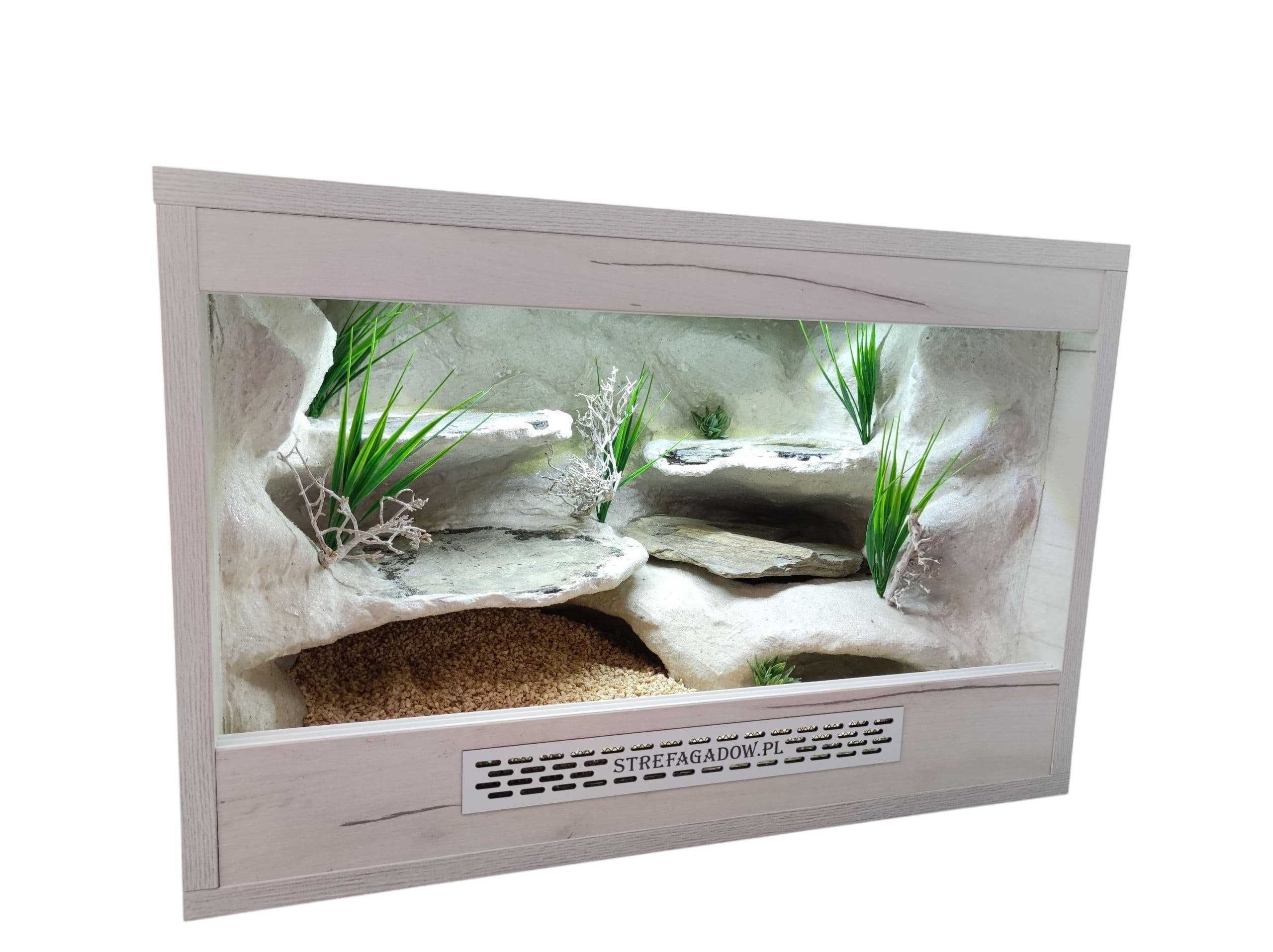 Terrarium pustynne nr752 60/40/40 dla gekona lamparciego DOSTĘPNE