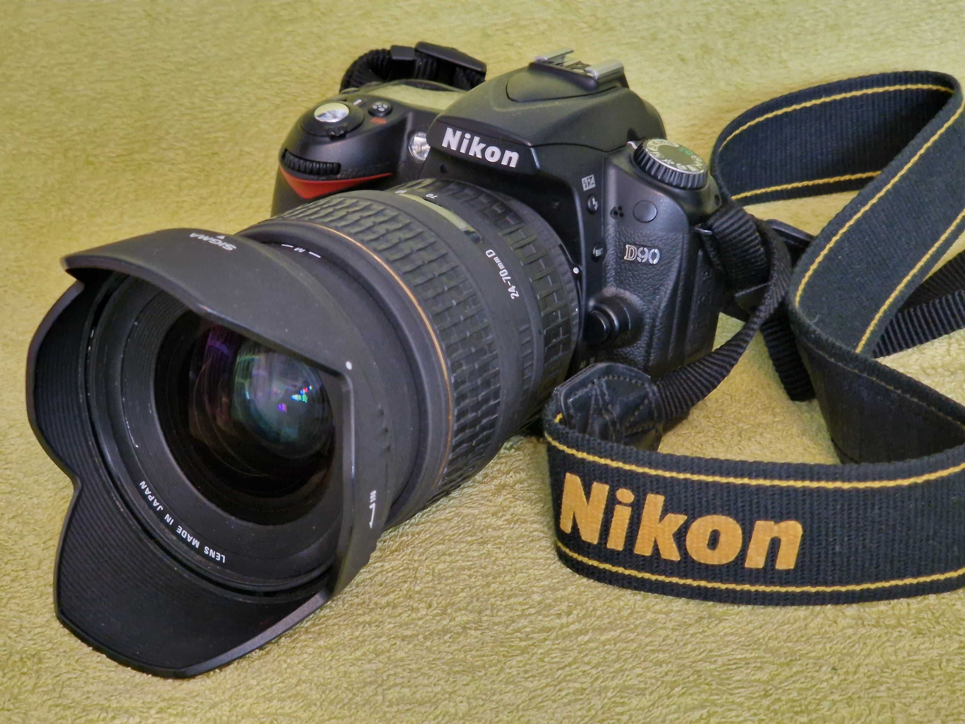 Nikon D 90 + obiektyw SIGMA 24-70 F:2,8 DG EX ASPHERICAL