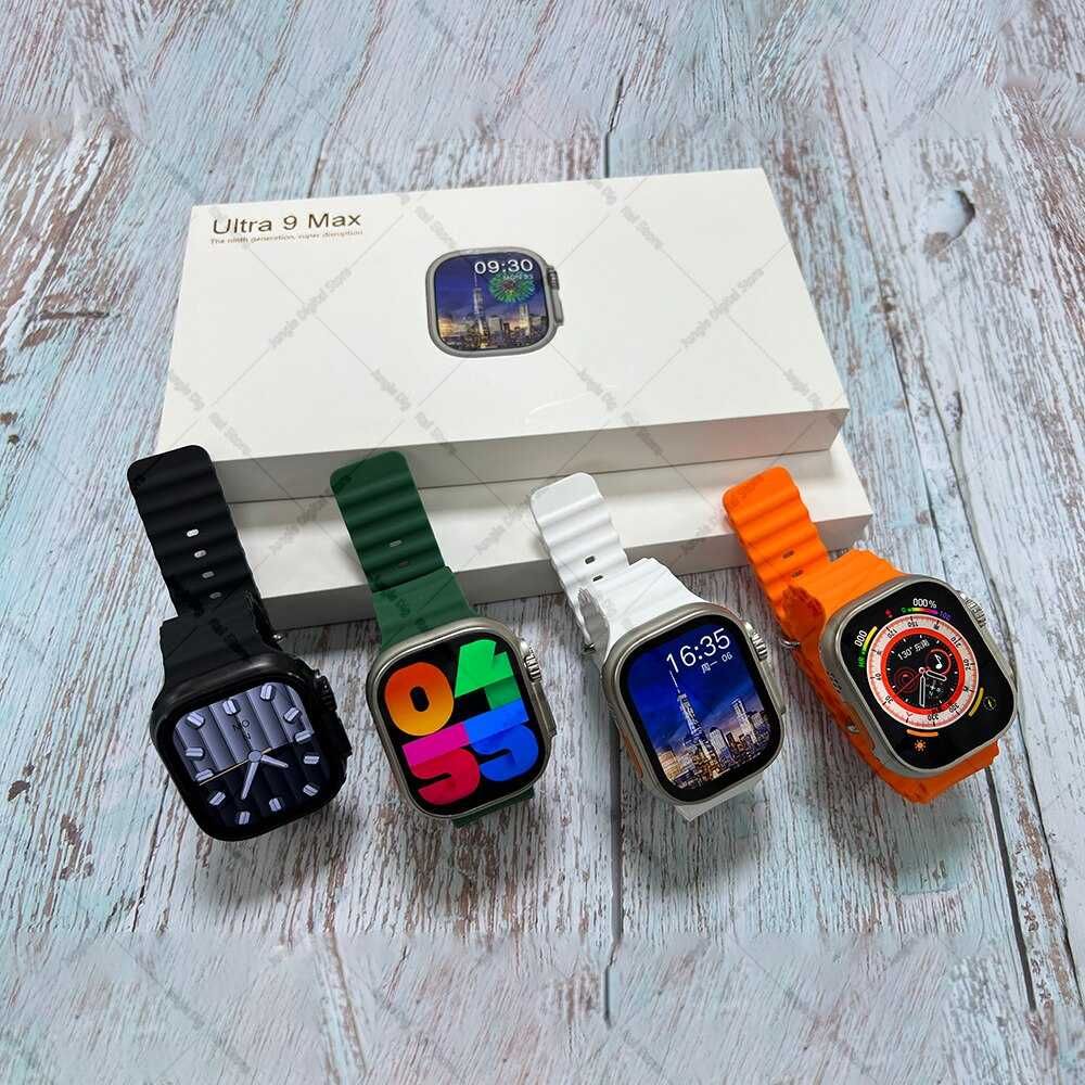 Смарт часы smart watch  AMOLED ultra 9 max, умные часы с bluetooth