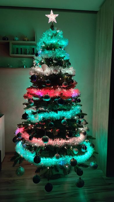 Oświetlenie Taśma cyfrowa LED ARGB 2x5m IP67 sterownik zasilacz