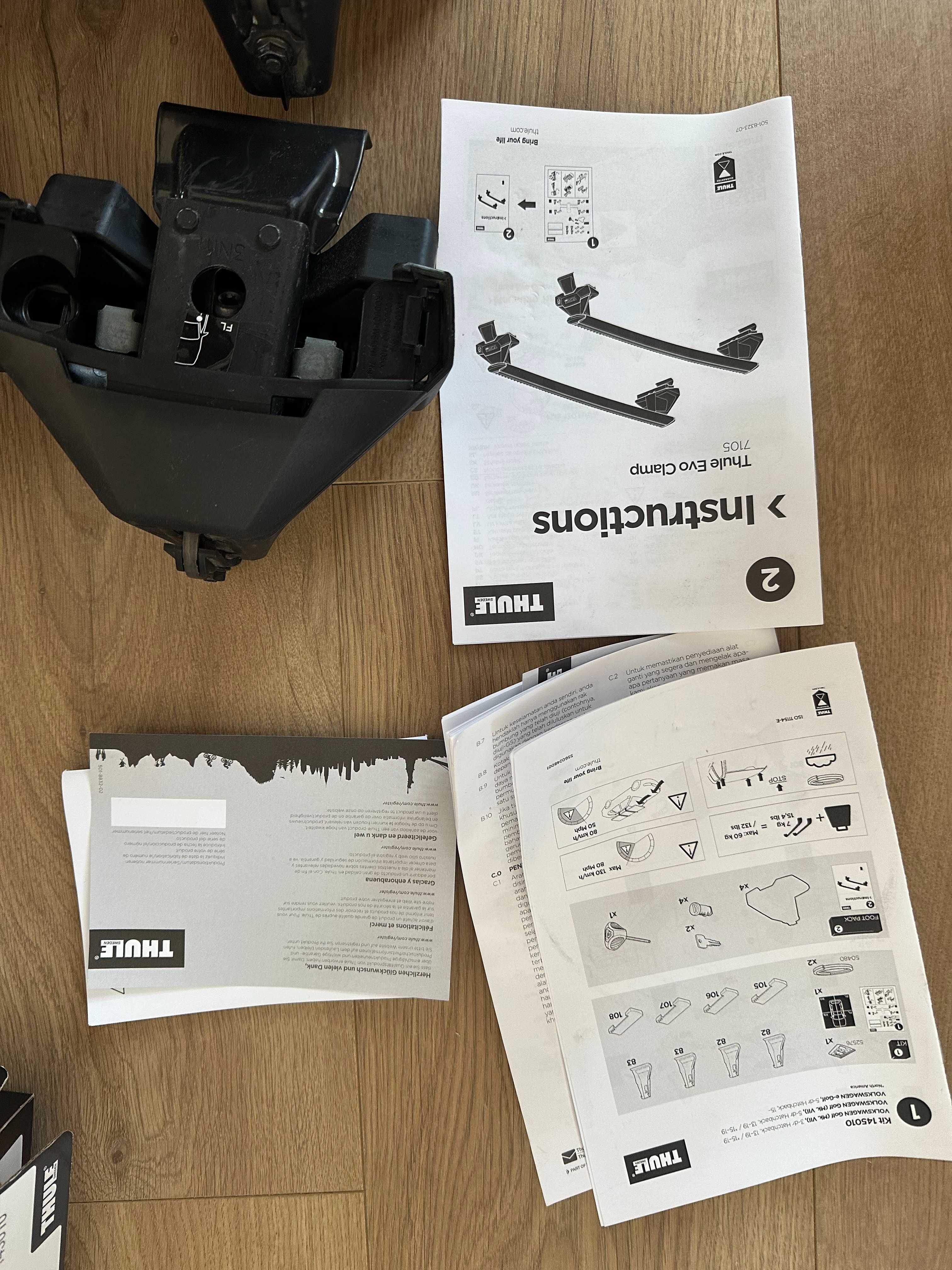 Thule Evo Clamp 7105 + Golf Kit 145010