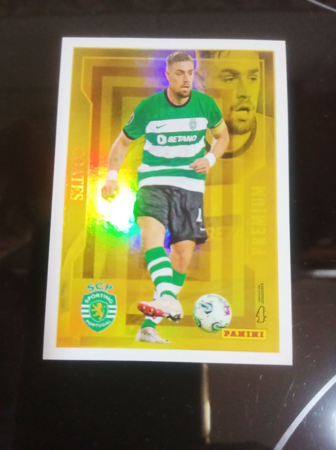 Cartas coleção premium Gold Cristiano Ronaldo & Coates