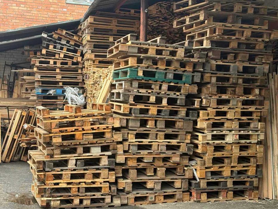 Піддони б/у дерев'яні палети євро американка стандартні європіддони
