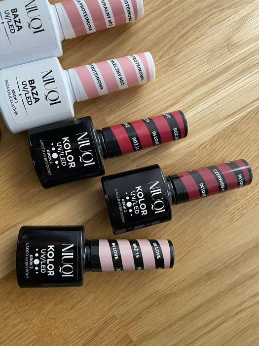 Zestaw lakierów do paznokci do manicure hybrydowego, Semilac, Niuqi