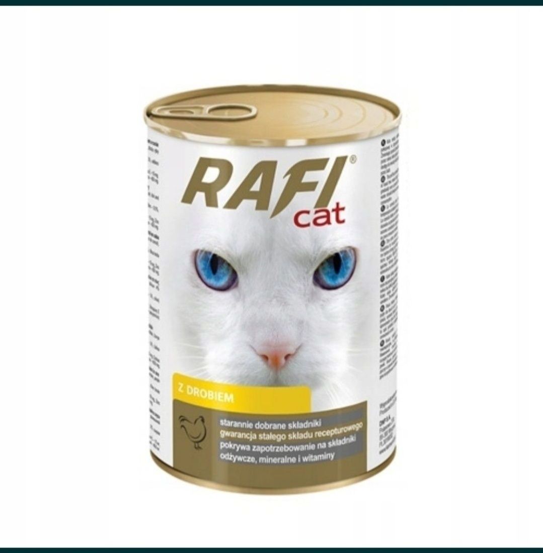 Dolina Noteci Rafi Cat 24x400g dla Kota Mokra Puszka Mix Wołowina Ryba