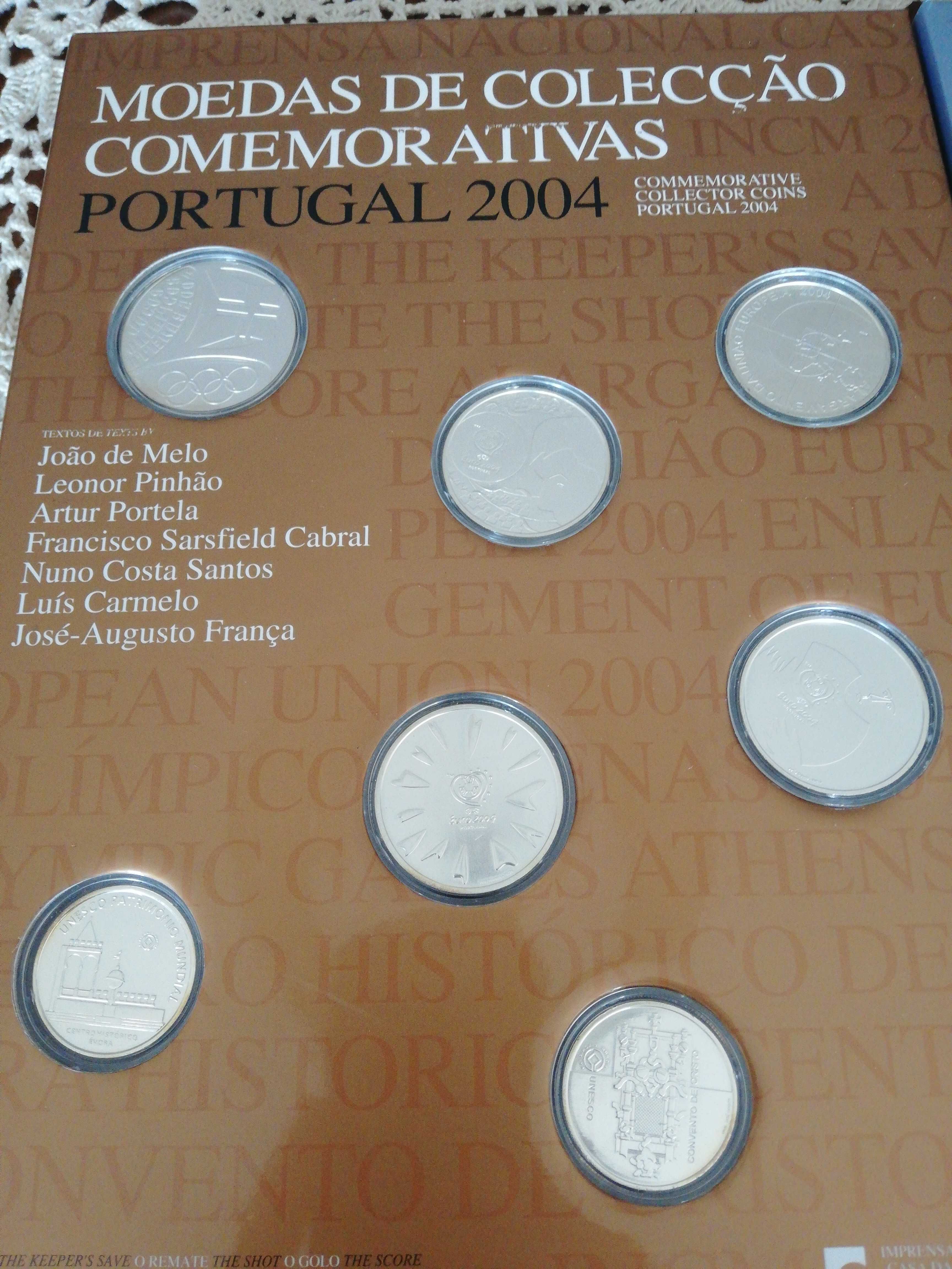 Livros Moedas Euro Prata 2004 e 2005 Comemorativas