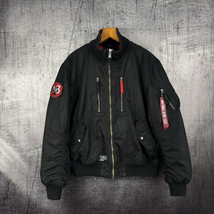 Бомбер куртка Alpha industries big logo