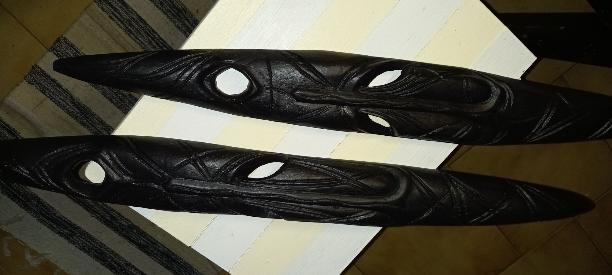 Arte africana,par de caraças