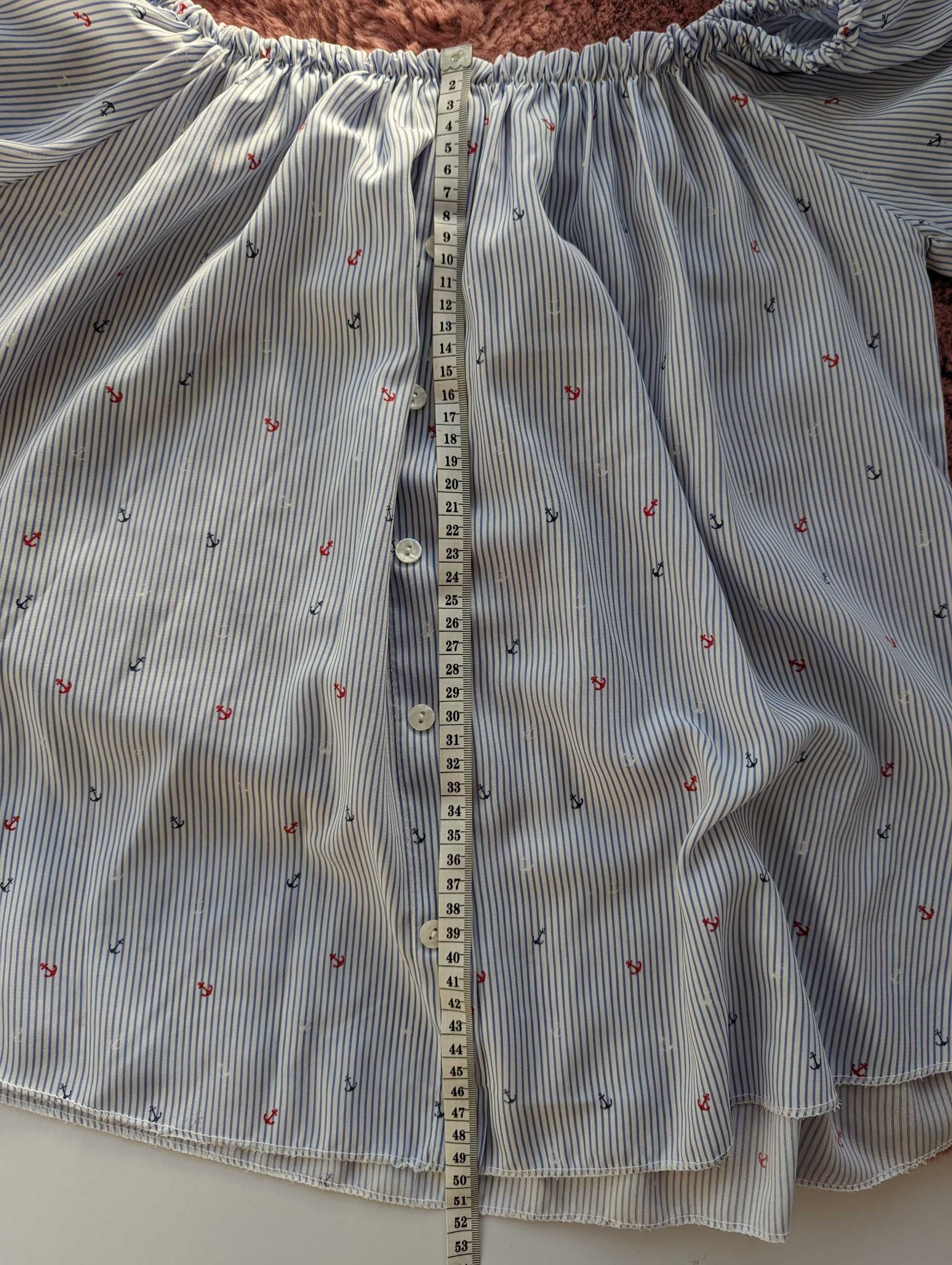 Блуза today з відкритими плечима в смужку для вагітної