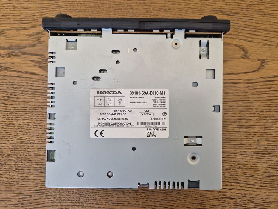 Radio Pioneer HONDA Radio CD DEH-M6017ZH OEM