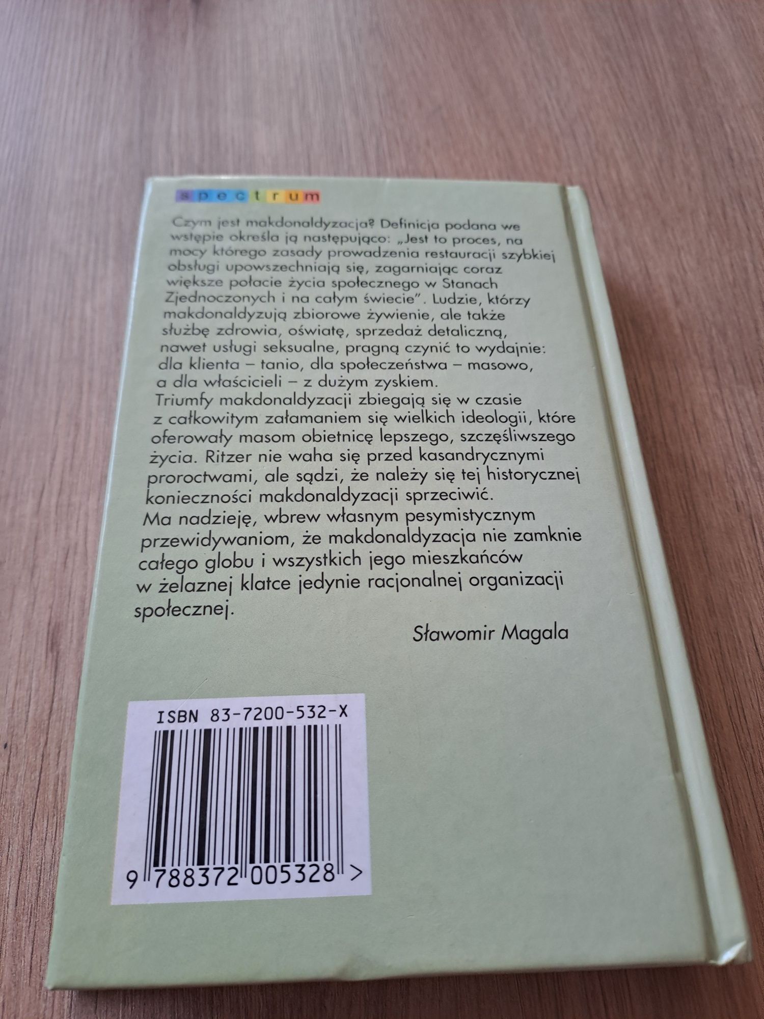 George Ritzer - McDonaldyzacja społeczeństwa