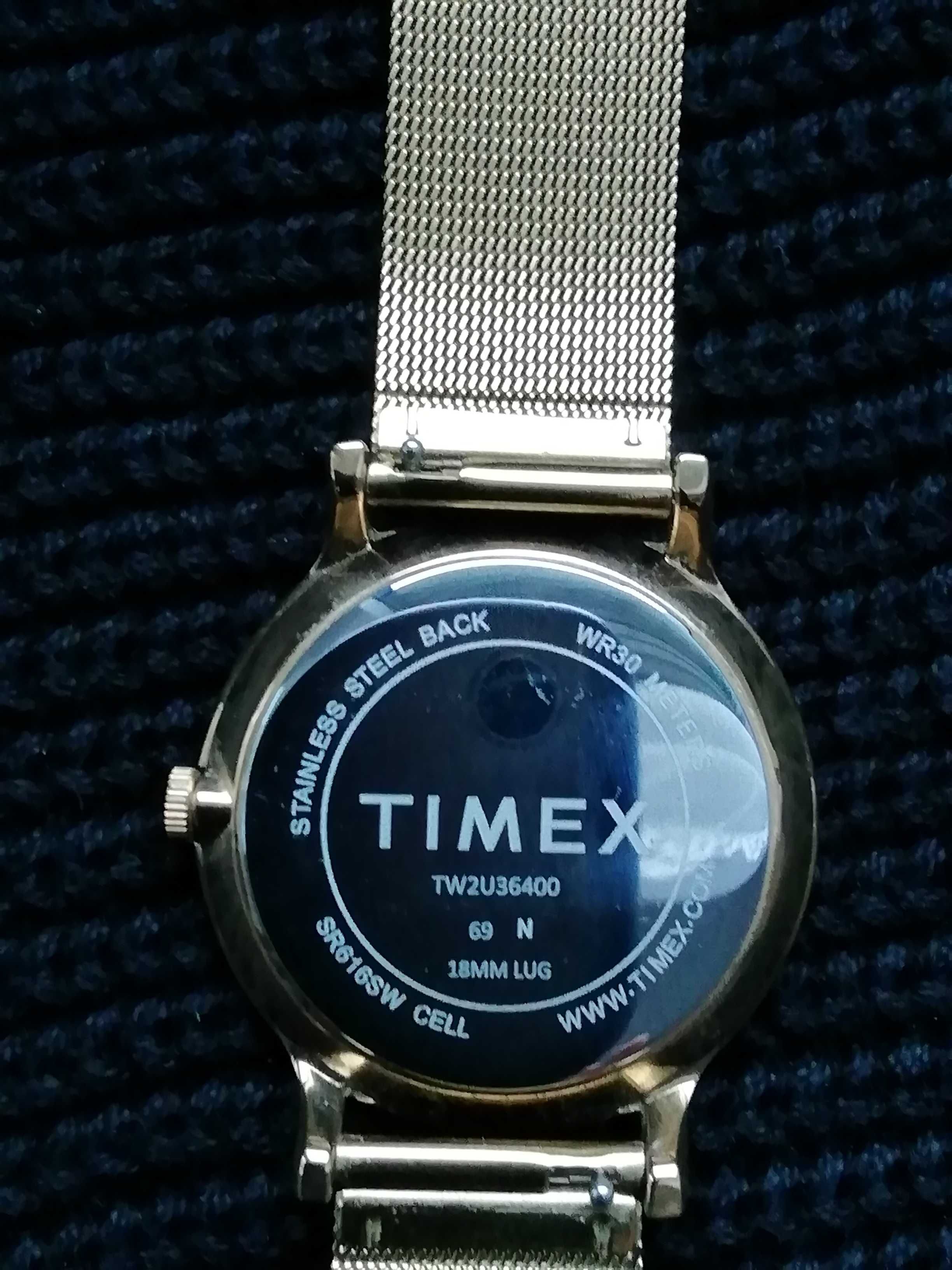 Zegarek Damski Timex TW2U36400 bransoleta złota