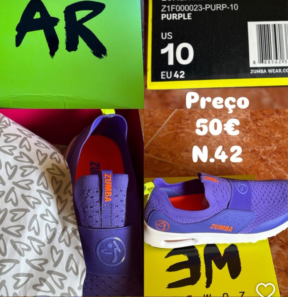 Tenis zumba n42 roxo