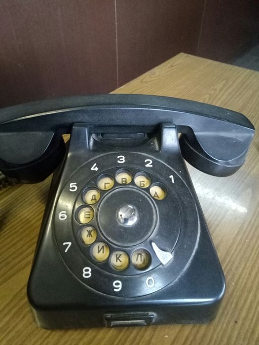 Телефон старинный. Ретротелефон. Карболит.BUDAVOX, Венгрия.