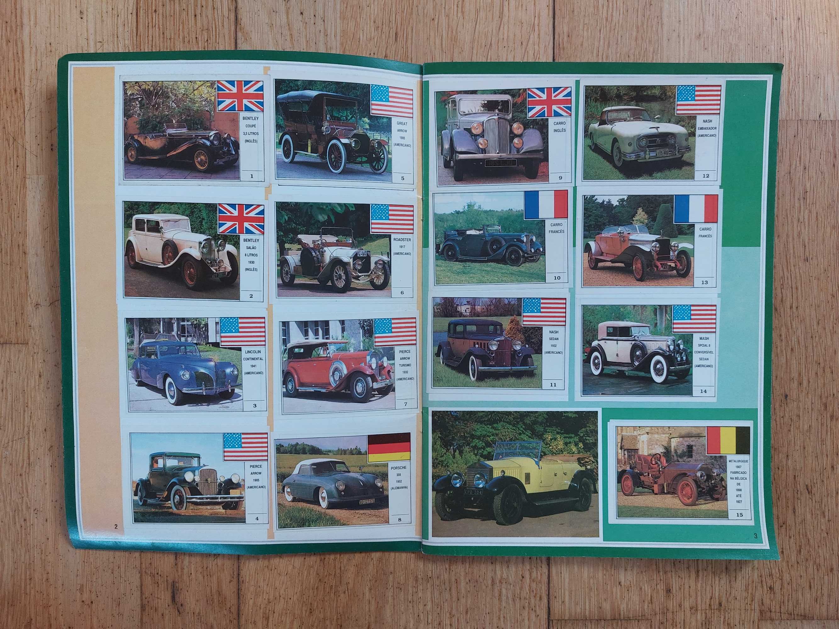 Caderneta de cromos - Super carros clássicos de todo o mundo-Completa
