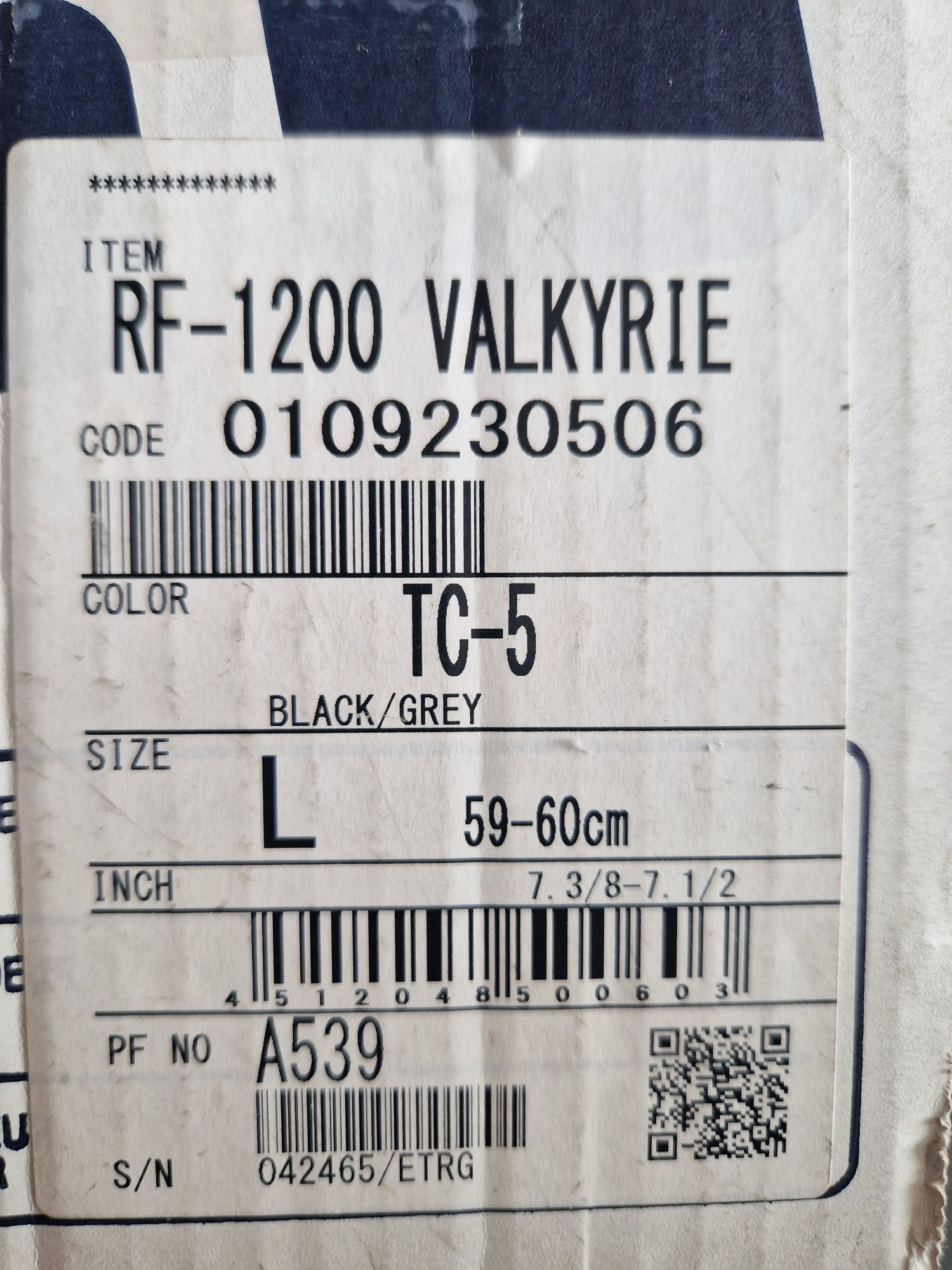 Nowy Kask Shoei RF 1200 TC-5 VALKYRIE