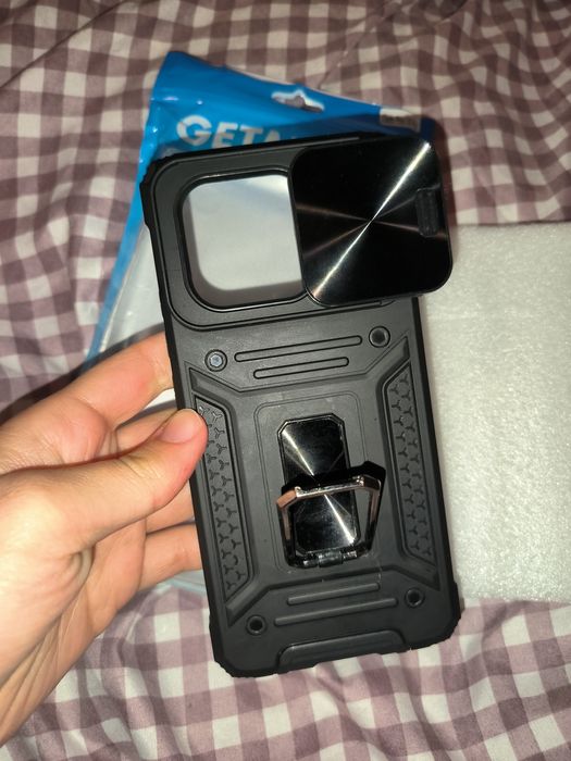 Чехол для Poco x6 pro бронированный с защитой камеры