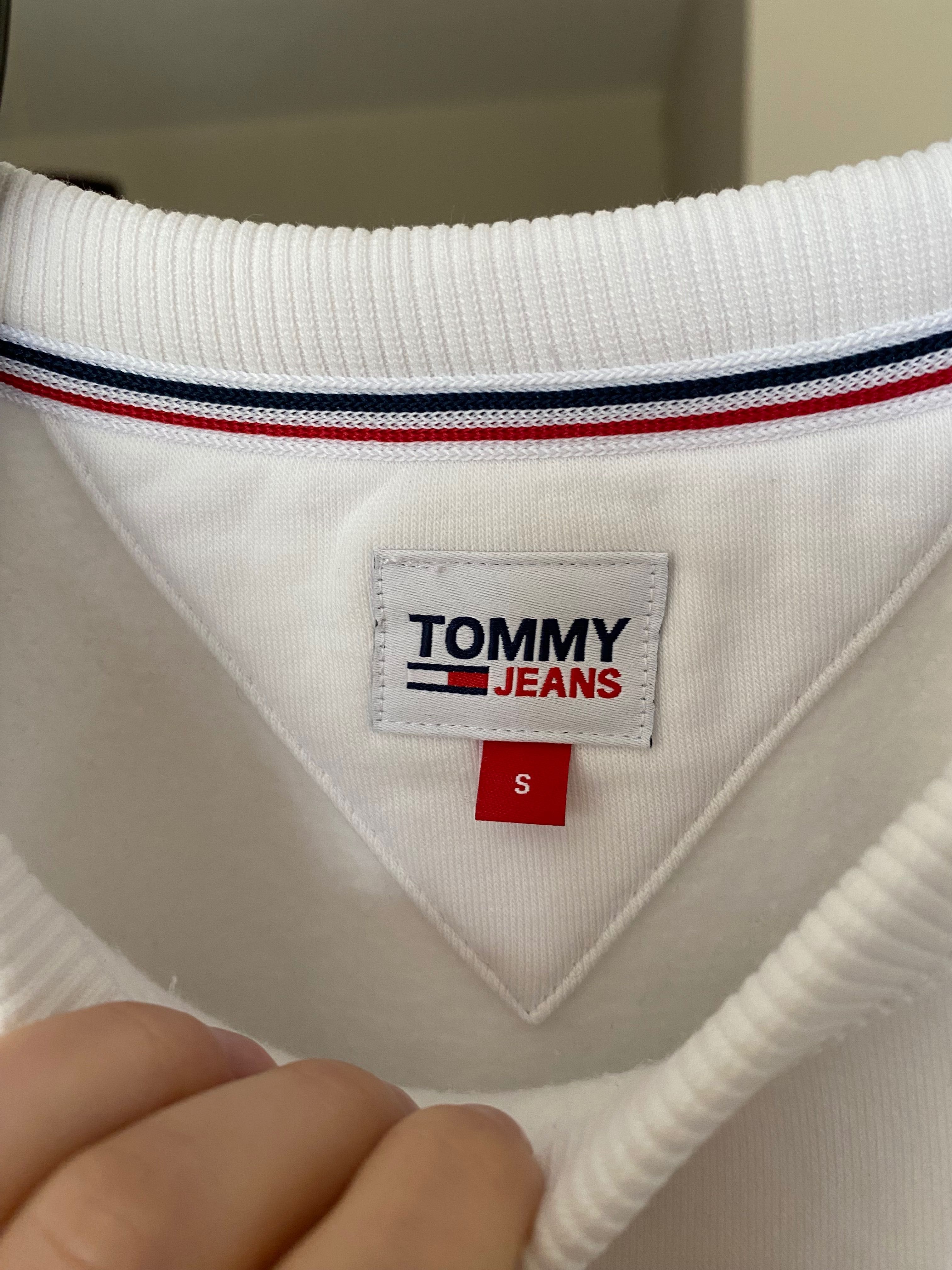 Bluza biała Tommy Jeans unisex