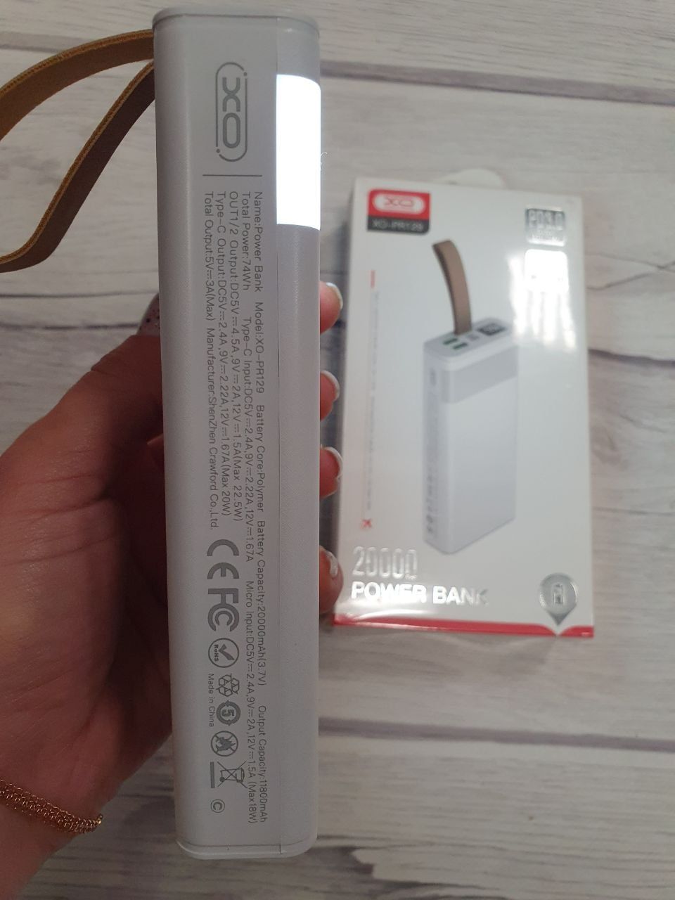 Павербанк powerbank Power bank XO PR-129 20000mAh PD 20W+QC 22.5W