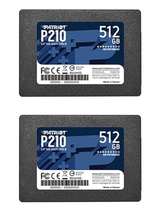 SSD Patriot P210 Burst Elite High Performance 512Gb 2,5” Sata III Novo