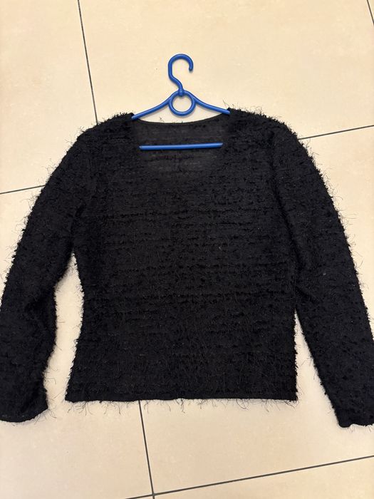 Czarny swerek srebrna nitka uniwersalny karnawal impreza bal