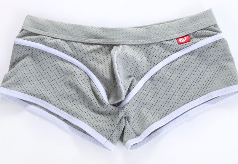 Męskie Sexowne Siateczkowe Bokserki Oddychająca Bielizna - XL