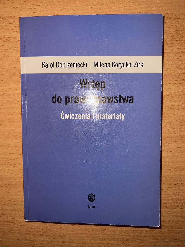 Karol Dobrzeniecki Milena Korycka-Zirk Wstęp do prawoznawstwa