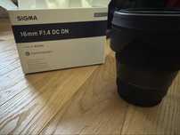 Sigma 16mm f1.4 Fuji