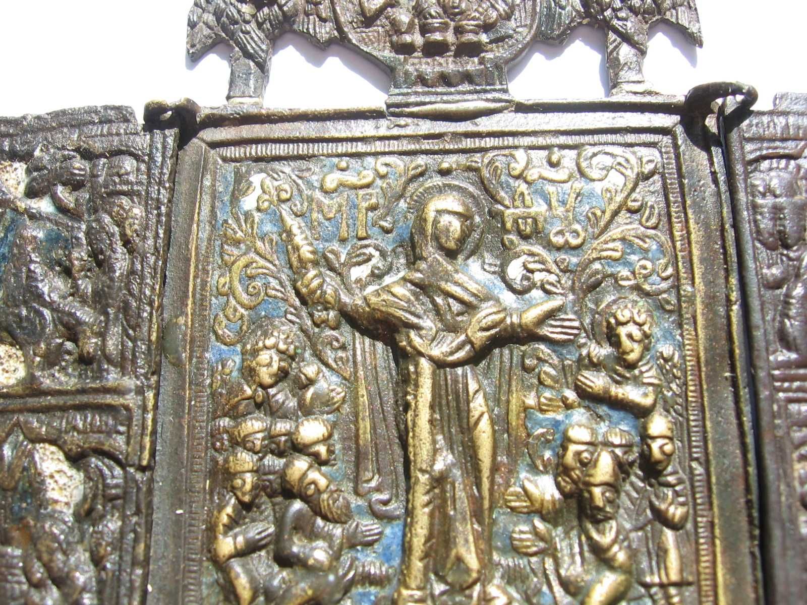 Икона Богоматерь Всех Скорбящих Радость-19век,в эмалях