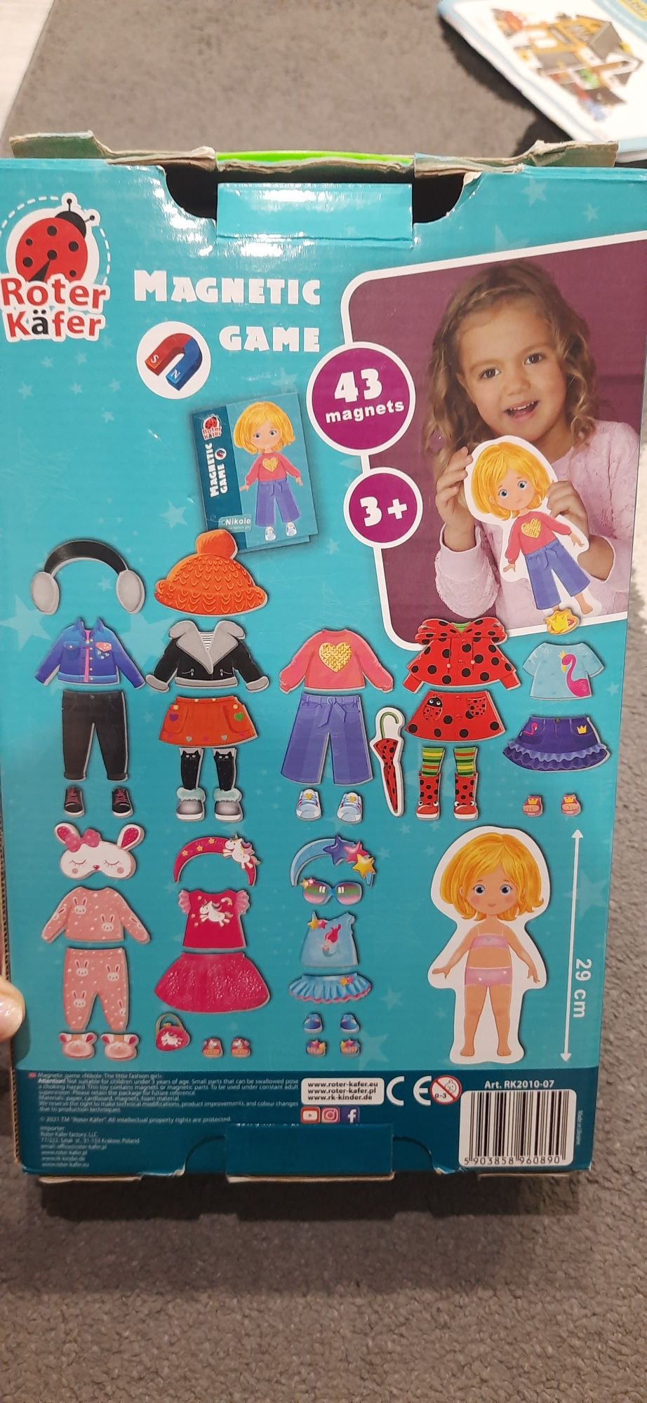 Magnetyczna gra nikole klocki kwiatki ogród