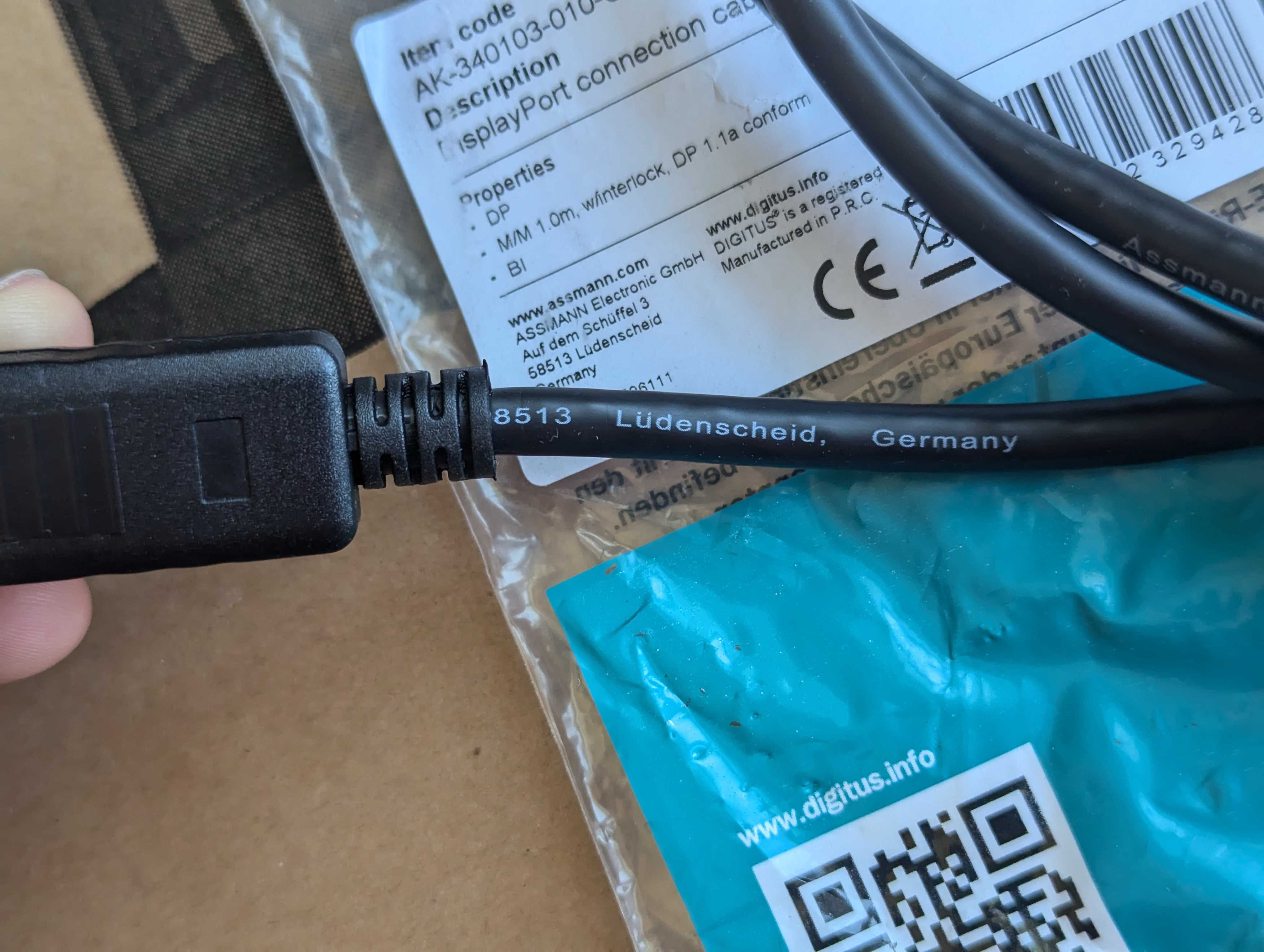 Якісний Germany Кабель DisplayPort 1.1a Digitus Assmann M/M 1м