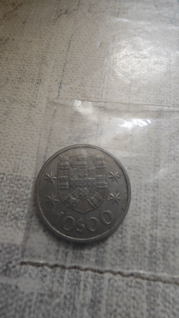 Moeda Portugal 10$00 1971