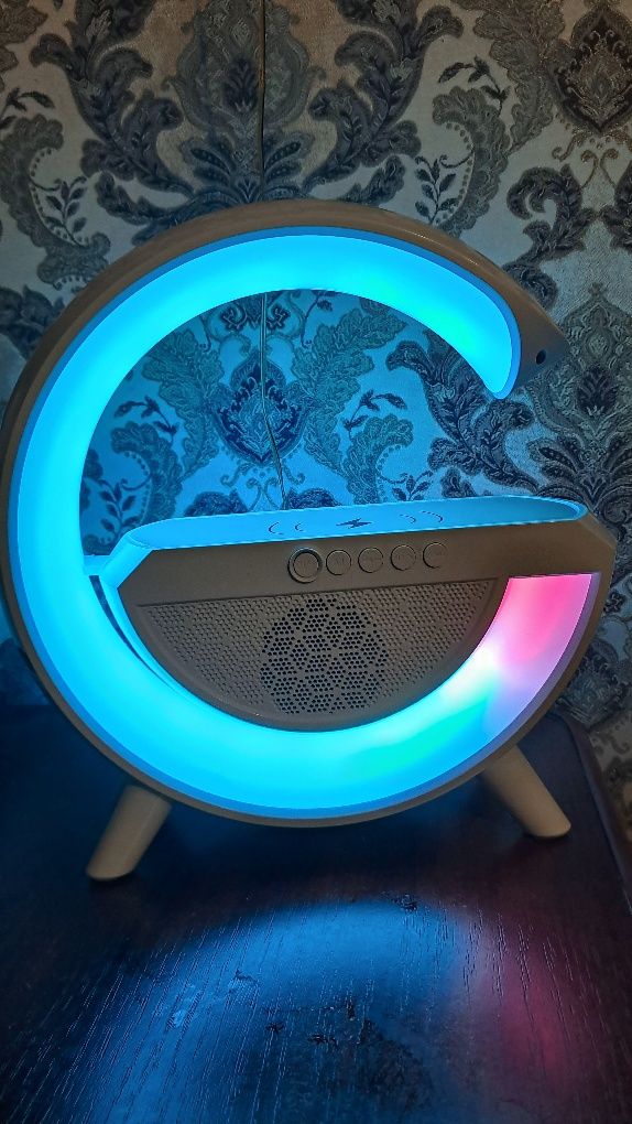 Нічник-колонка Smart Light Sound Machine НМ-2301 Bluetooth Білий