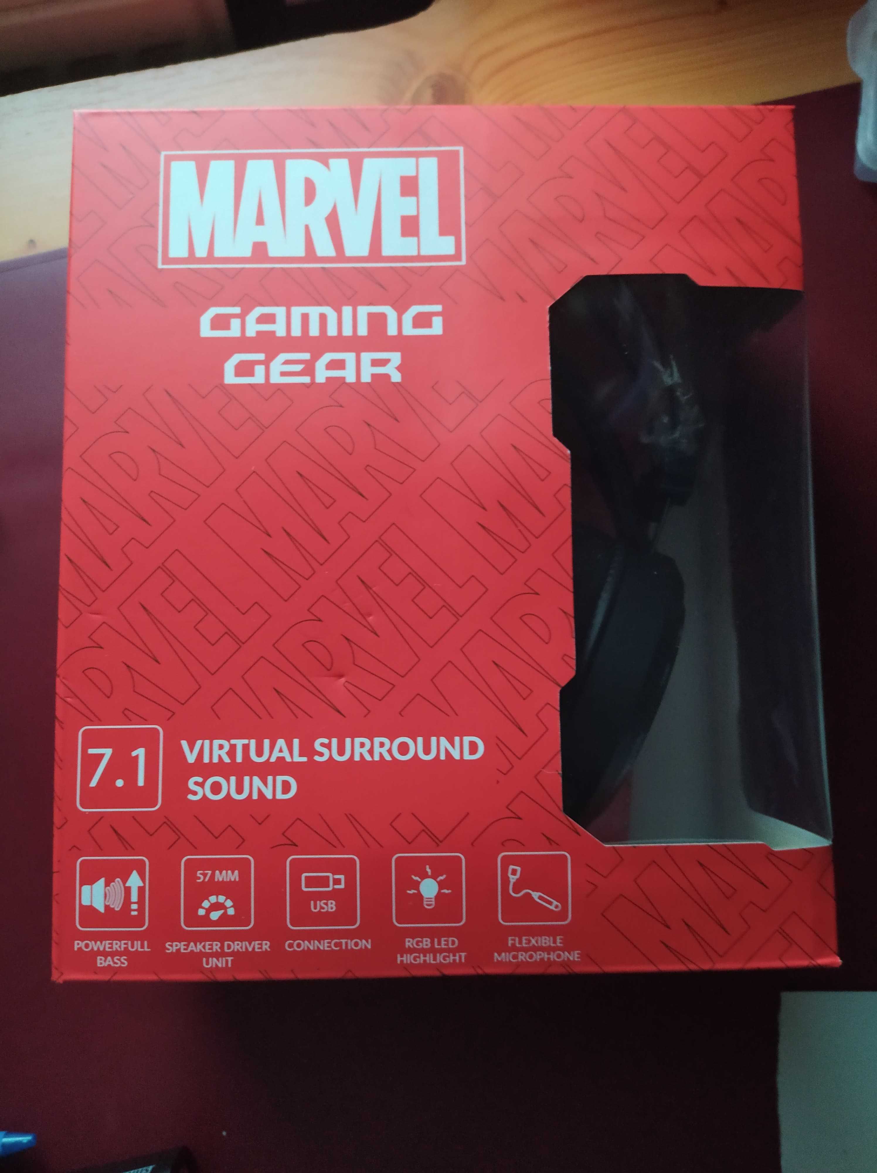 Słuchawki Gamingowe 7.1 LED RGB  MARVEL