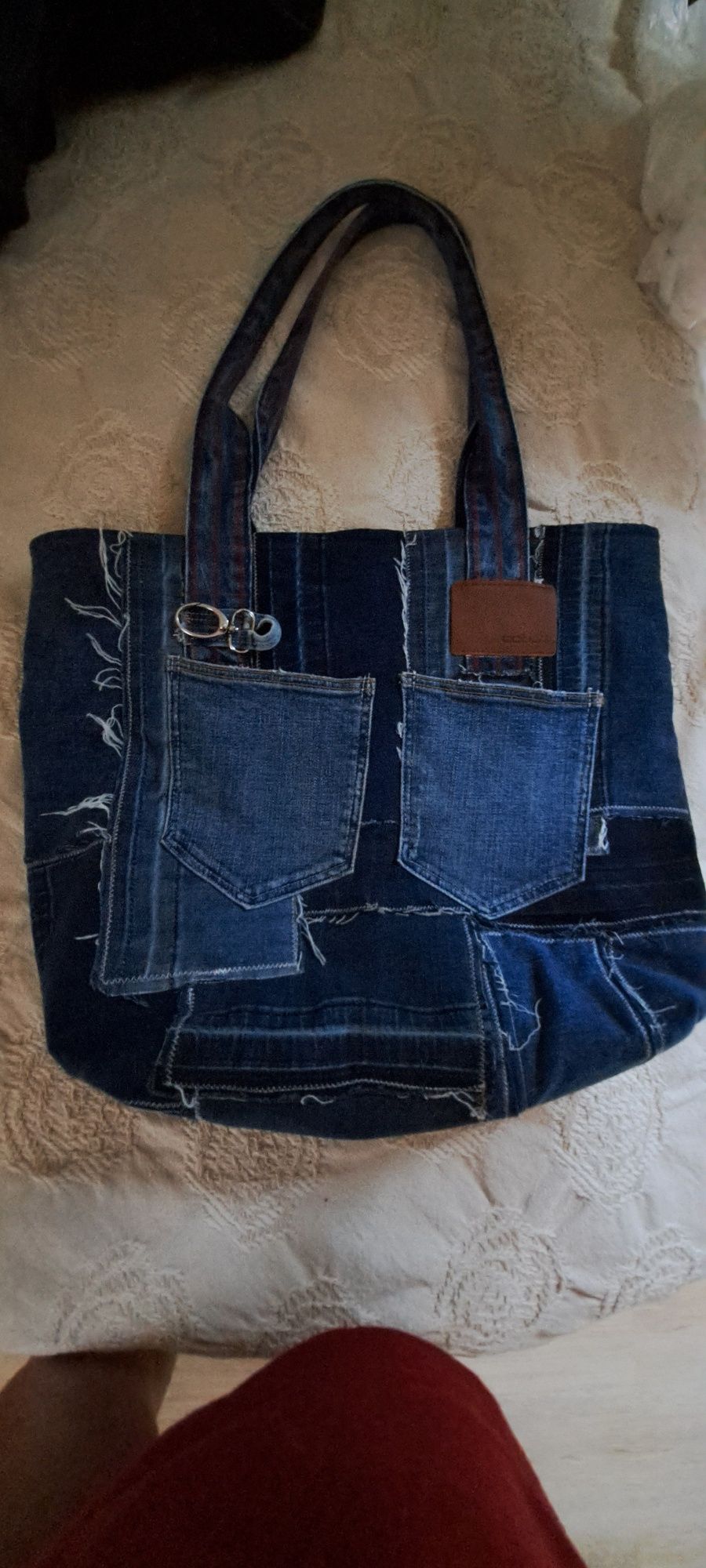 Torba jeansowa oryginał handmade eko