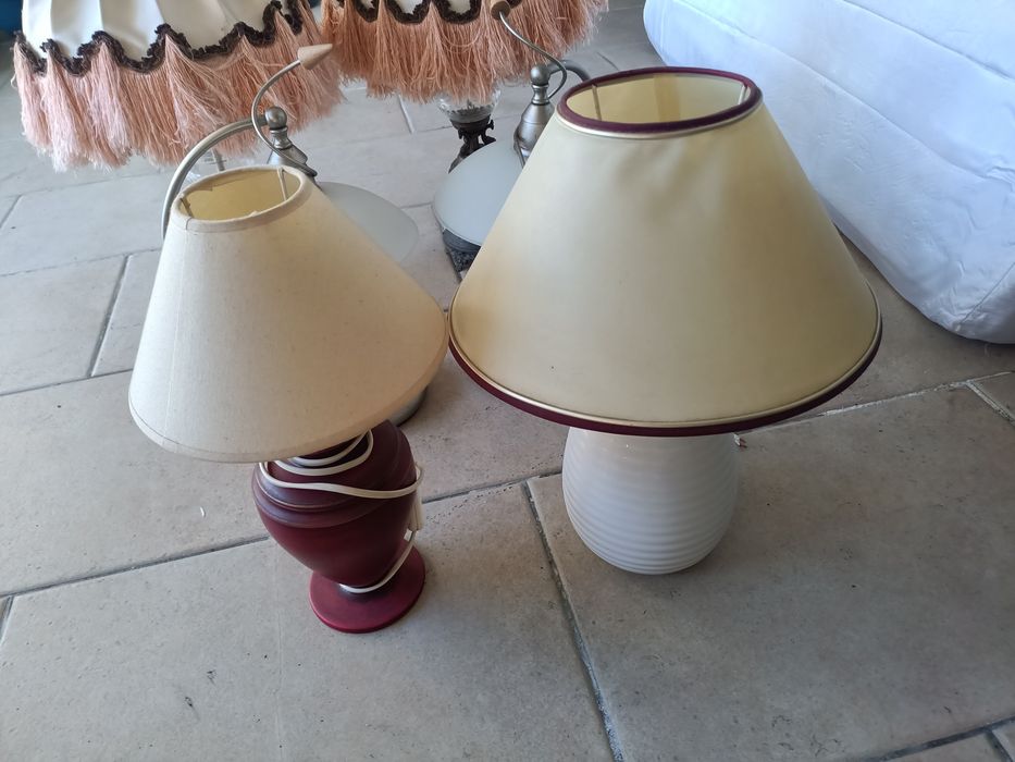 Conjunto de candeeiros de mesa