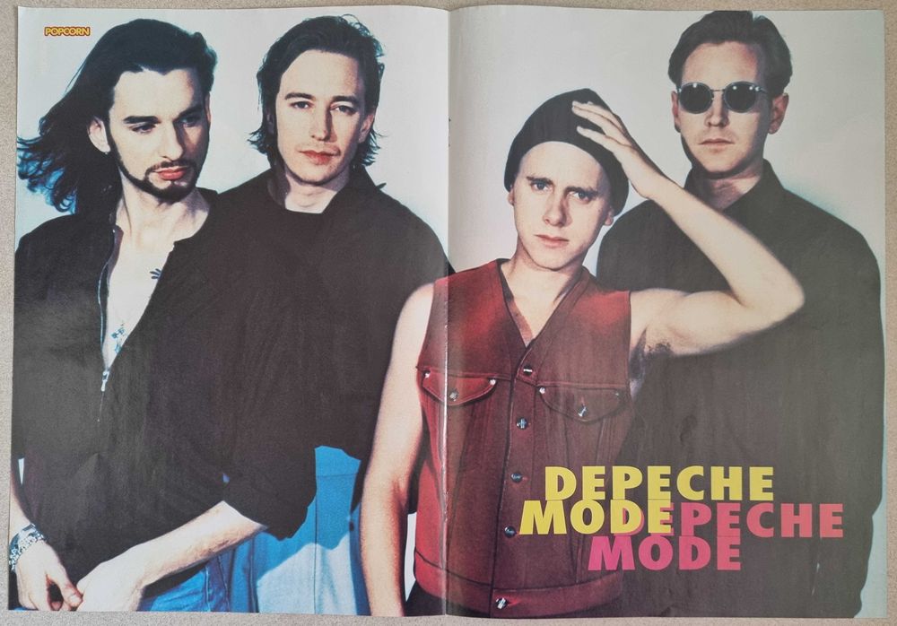 Dwa plakaty Depeche Mode - Popcorn, lata 90.