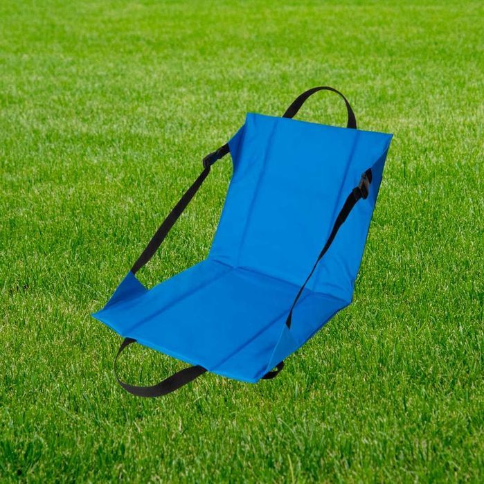 Składane krzesło turystyczne przenośne Froyak 38cm, niebieskie