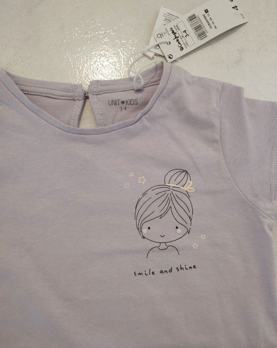 T-shirt Lilás Nova da Unit Kids